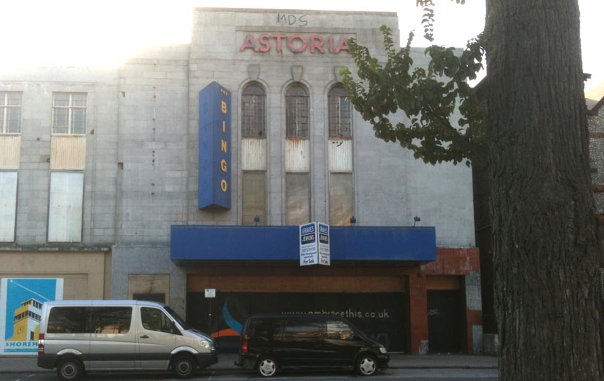 Photo E. Whittaker: Outside the Astoria, Blast Theory's 'Machine to See With'